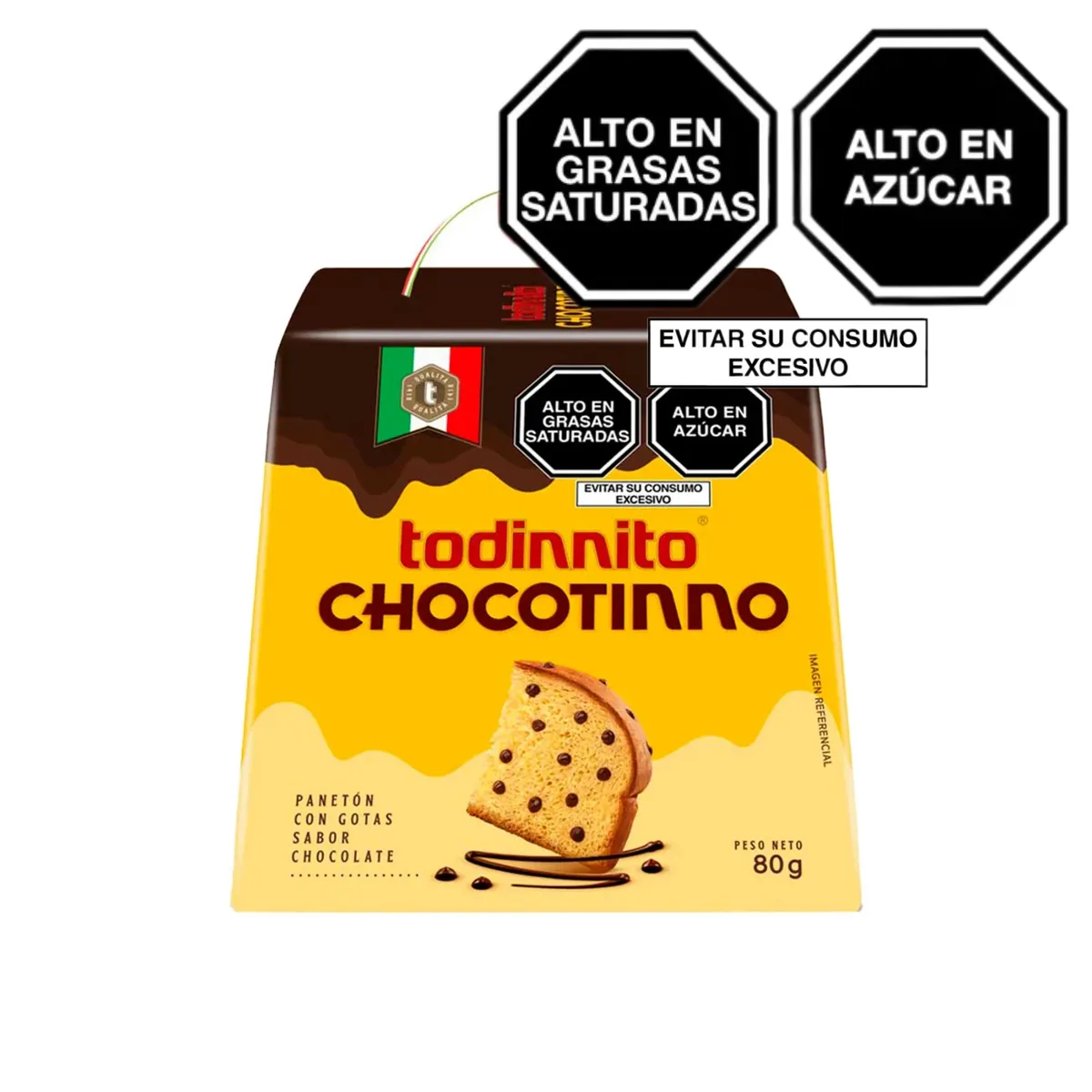 TODINNO - Panetón Todinnito Chocotinno Empaque 80 g