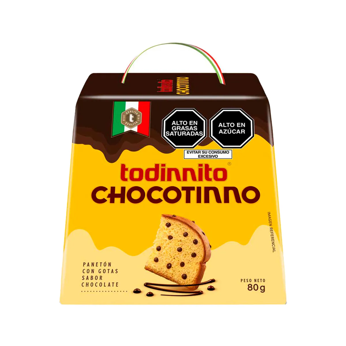 TODINNO - Panetón Todinnito Chocotinno Empaque 80 g