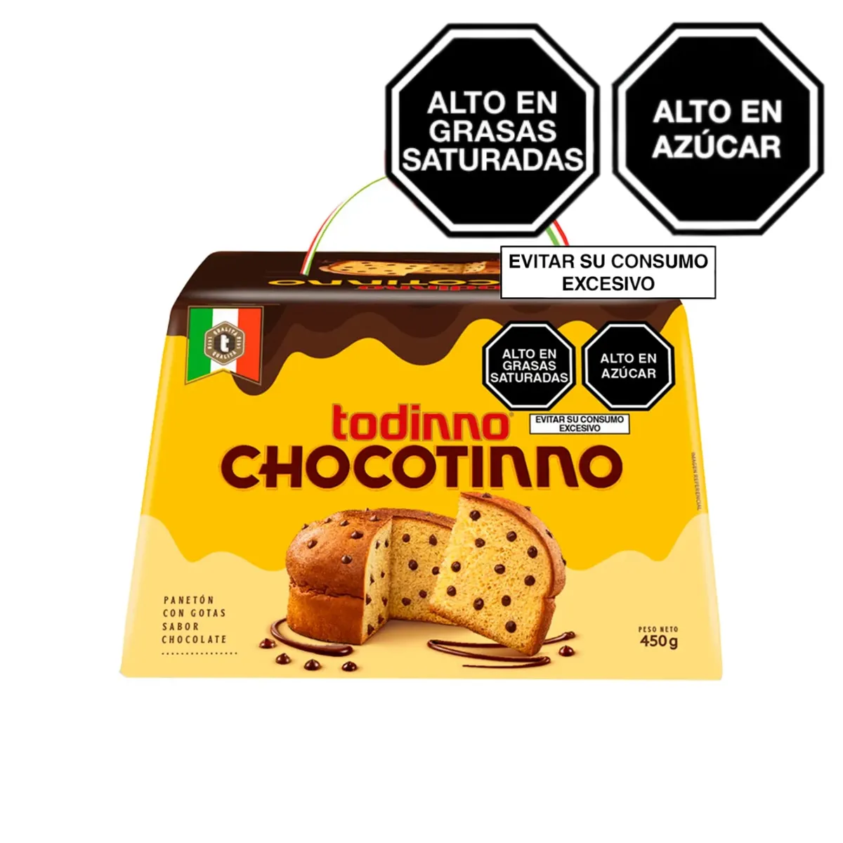 TODINNO - Panetón Todinnito Chocotinno Empaque 450 g
