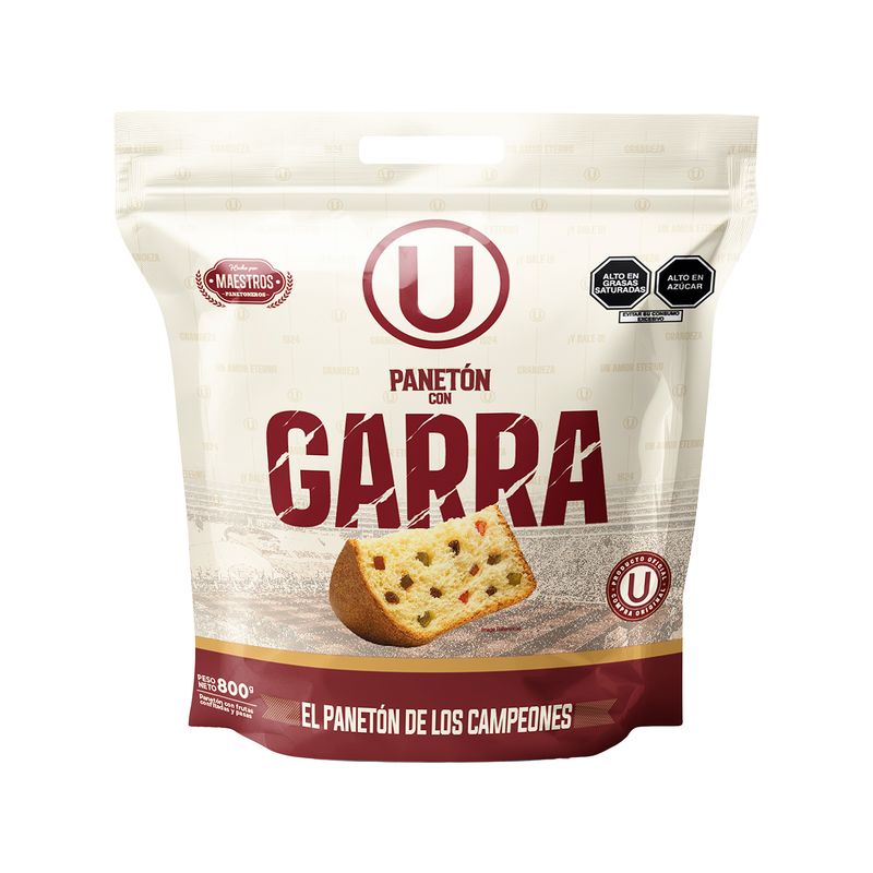 UNIVERSITARIO - Panetón Universitario Bolsa 800 g