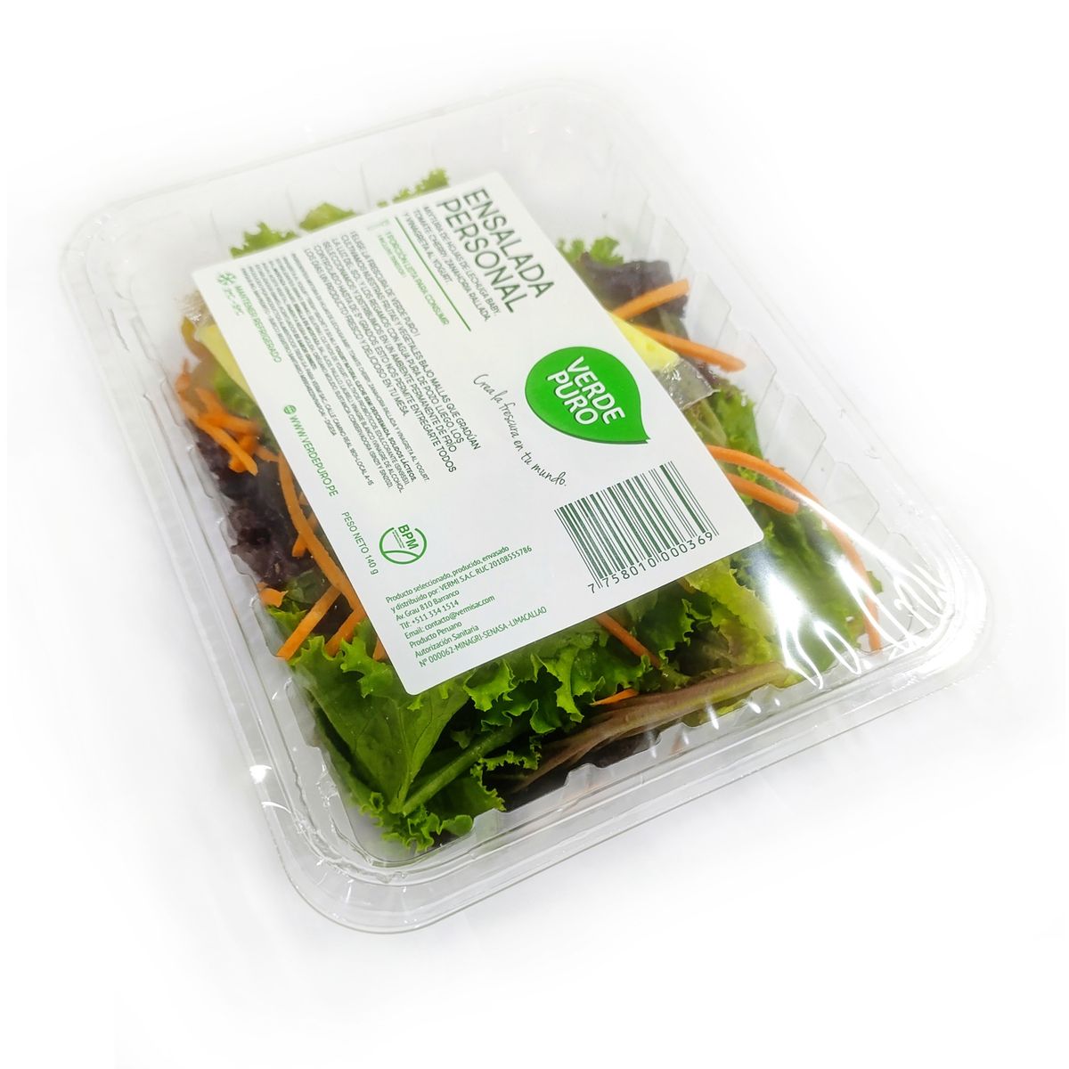 VERDE PURO - Ensalada Personal Verde Puro x 140 g