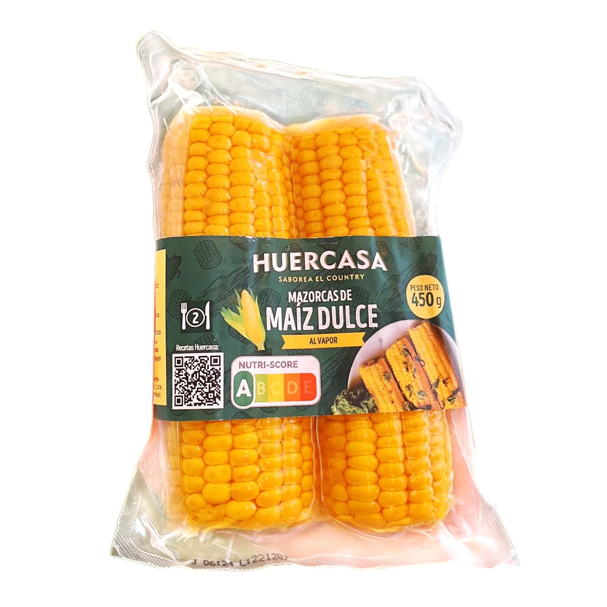 - Mazorca De Maíz Dulce Al Vapor x 450 g