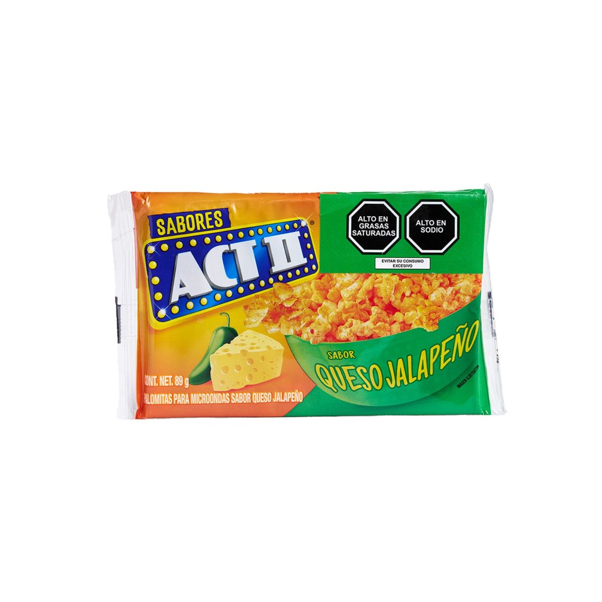 ACT II - Popcorn para Microondas Act II Queso Jalapeño Empaque 89 g