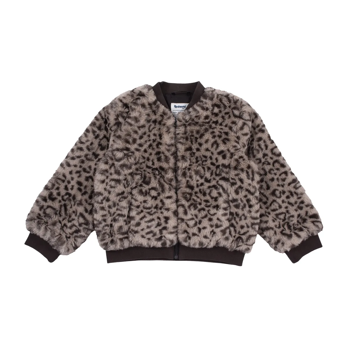 REDWOOD - Casaca Pelos Animal Print Niña Redwood