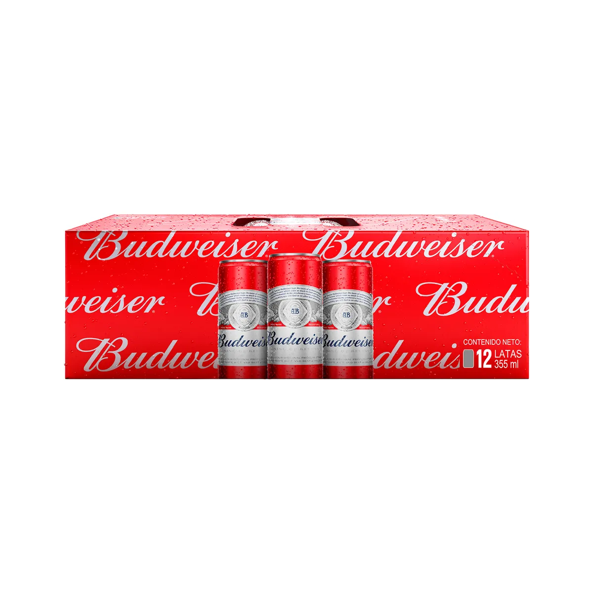 BUDWEISER - Cerveza Budweiser Pack 12 Latas 355 mL