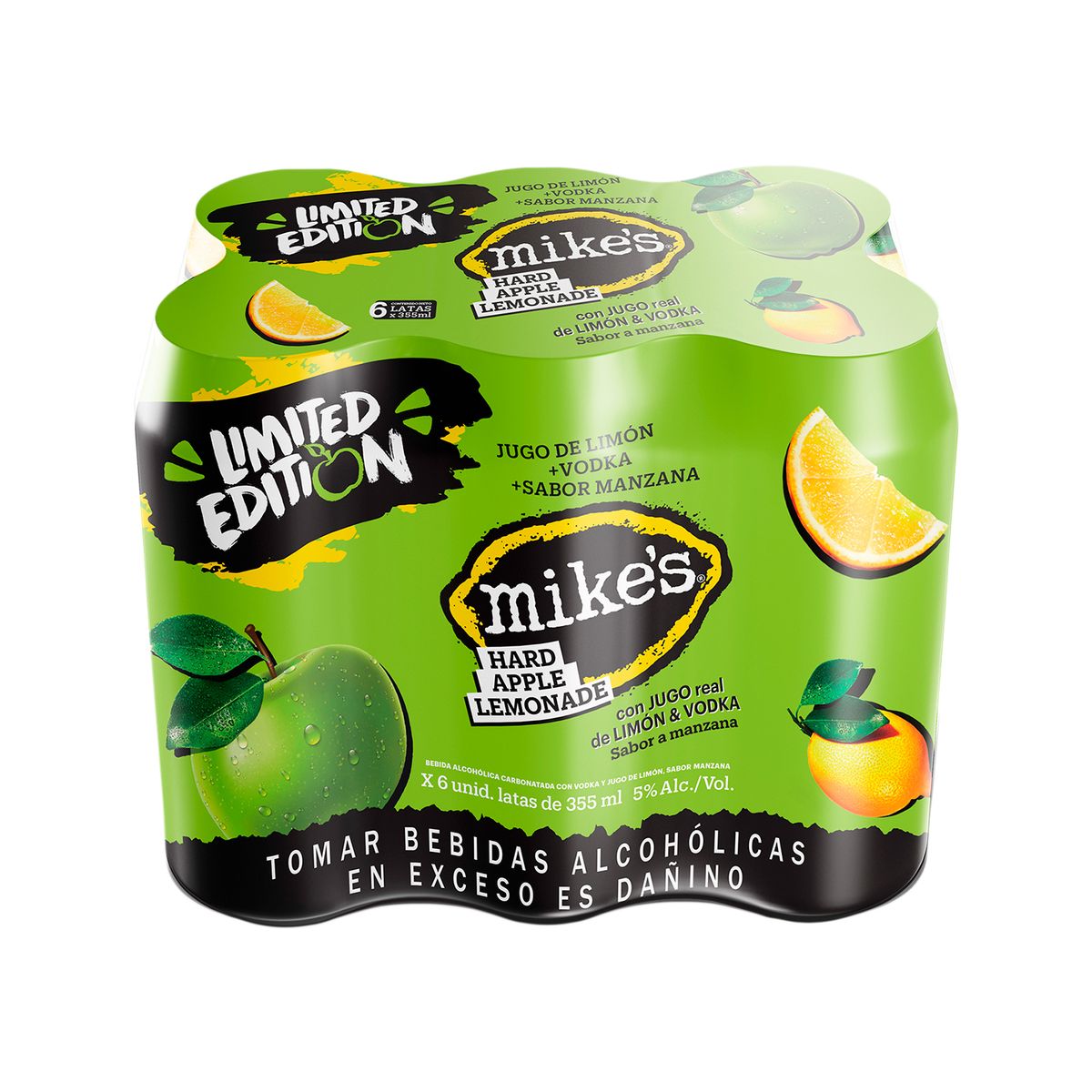 MIKES - Bebida RTD Mikes Hard Apple Lemonade Sixpack Lata 355 mL