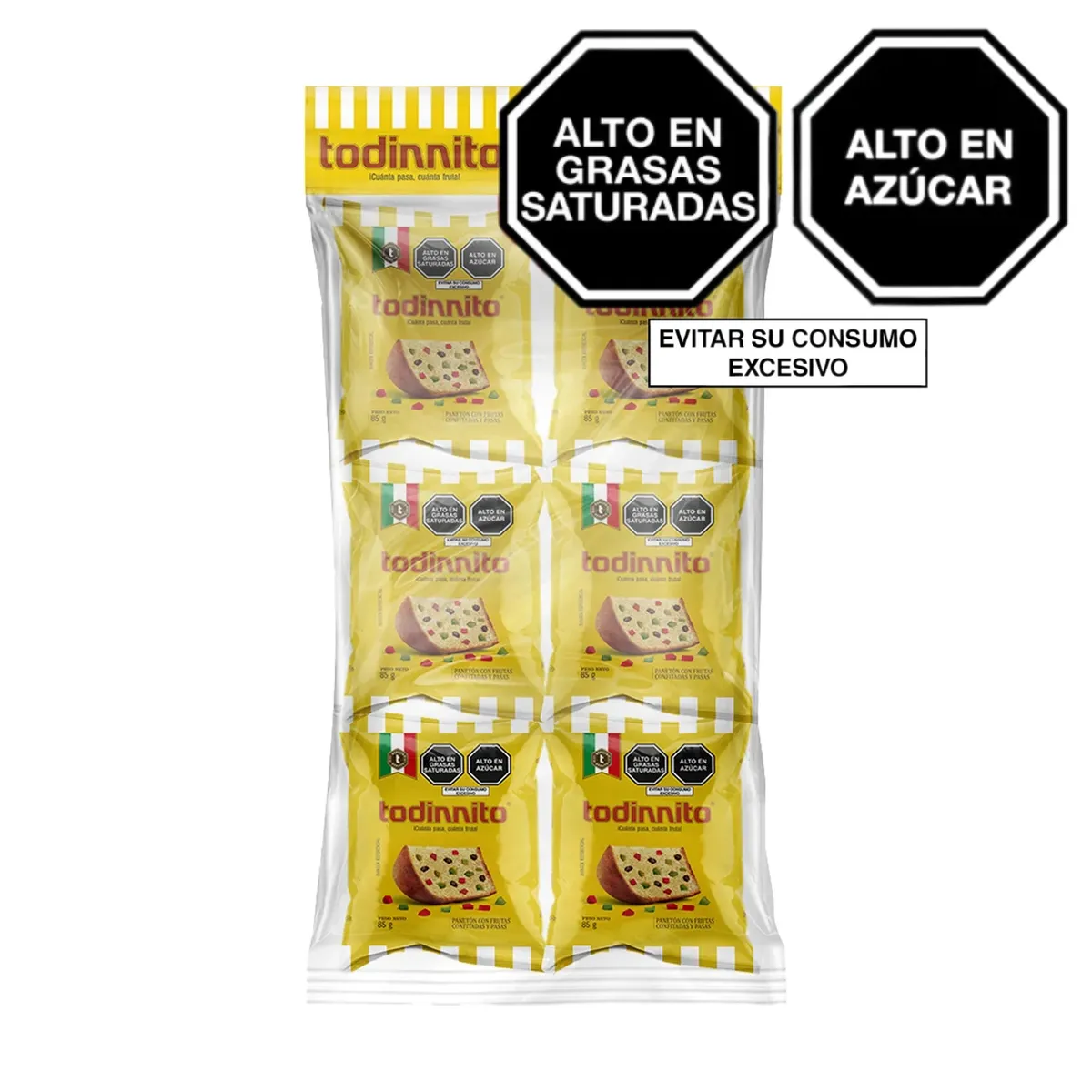 TODINNO - Panetón Todinnito Sixpack 510 g