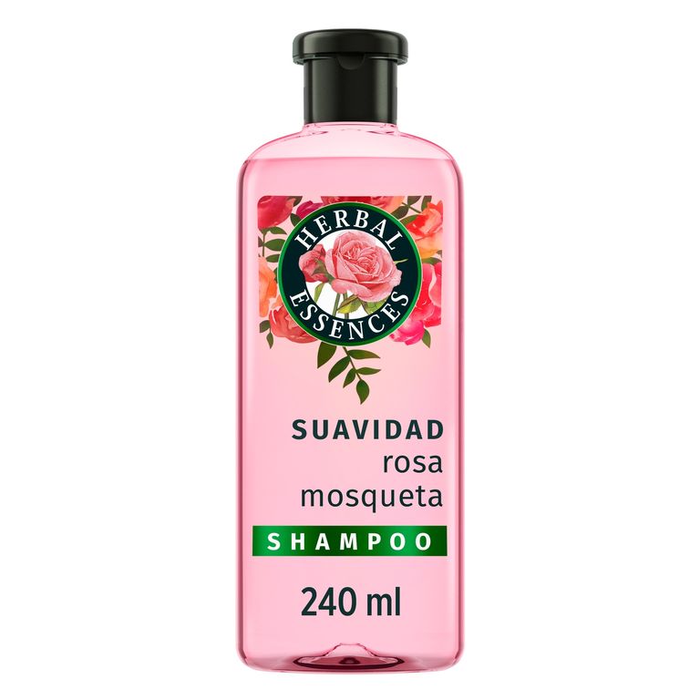 Shampoo Suavidad Rosa Mosqueta Herbal Essences Botella 240 mL | Tottus Perú