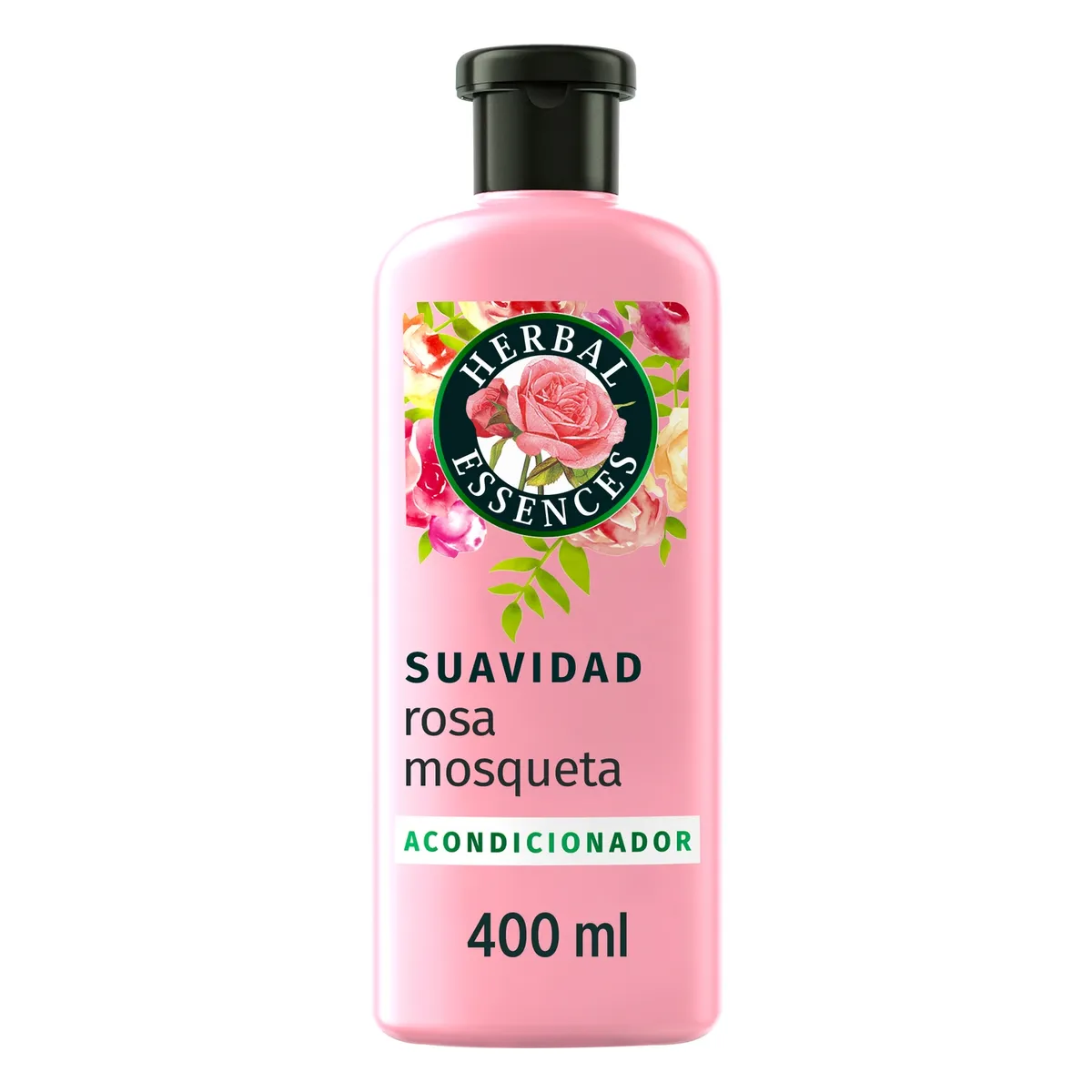 HERBAL ESSENCES - Acondicionador Herbal Essences Suavidad Rosa Mosqueta Botella 400 mL
