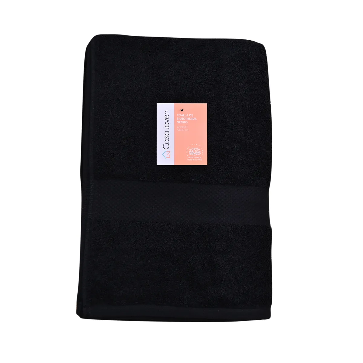 CASA JOVEN - Toalla de Baño 70x140 Mural Negro