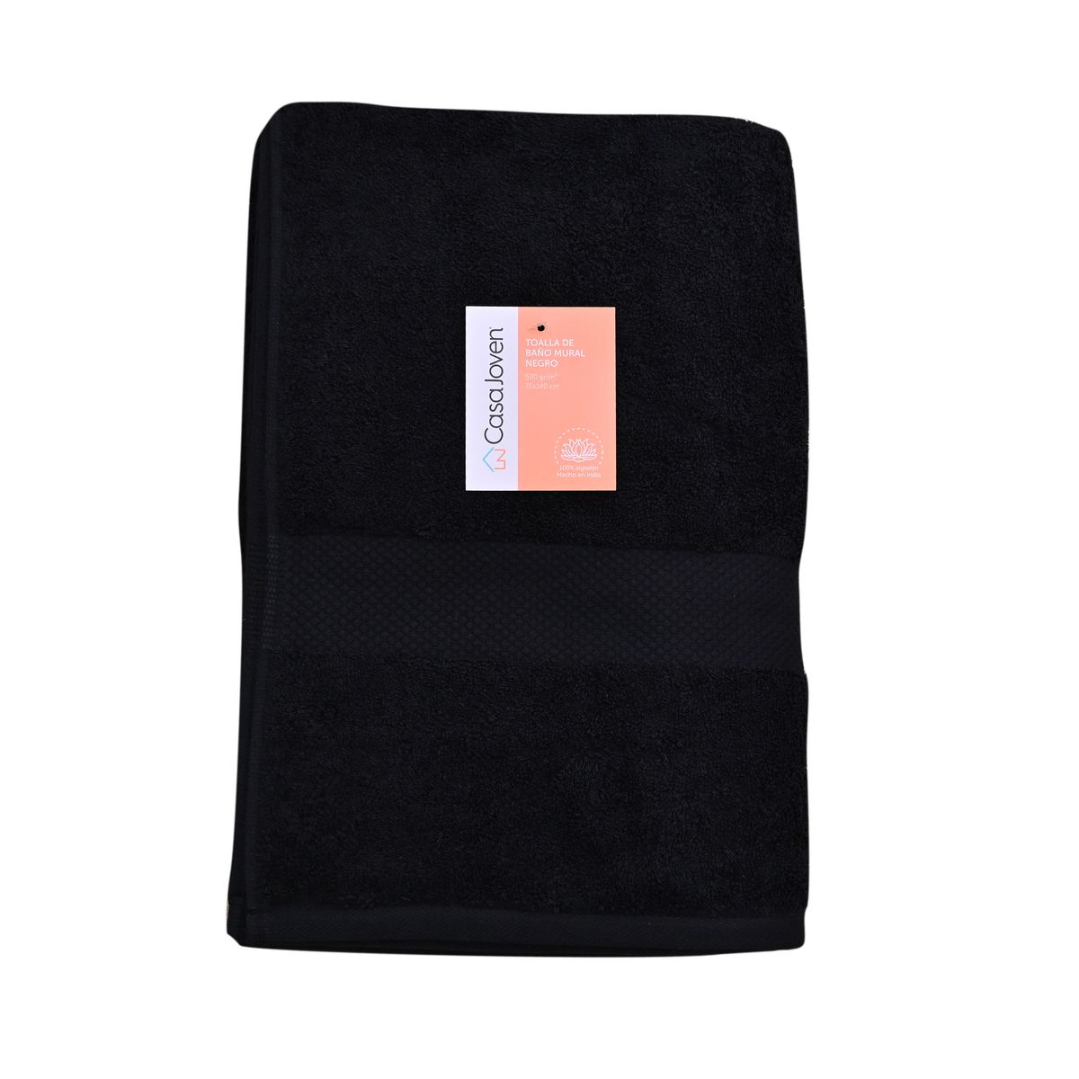 CASA JOVEN - Toalla de Baño 70x140 Mural Negro