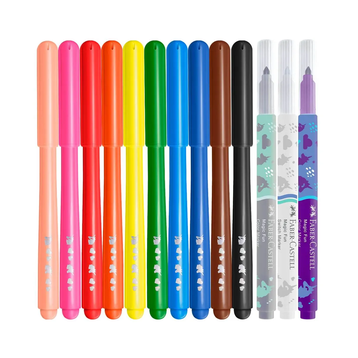 FABER CASTELL - Marcador Dino Fiesta 45 + 3 Marcadores