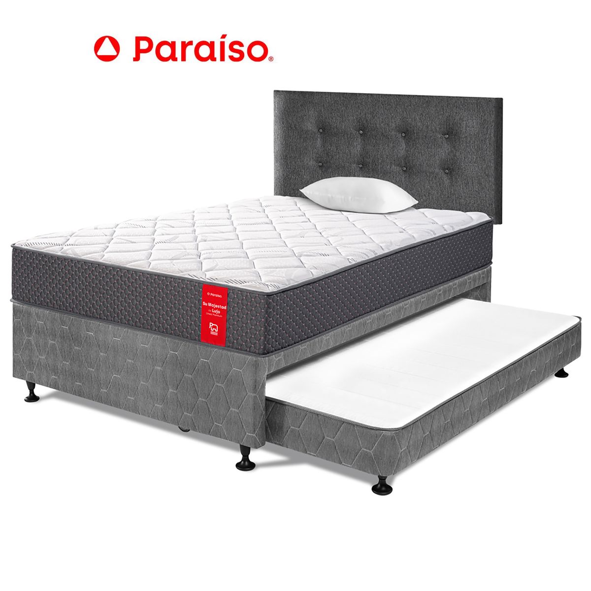 PARAISO - Dormitorio Divan Su Majestad de Lujo 1.5 Pl Ch