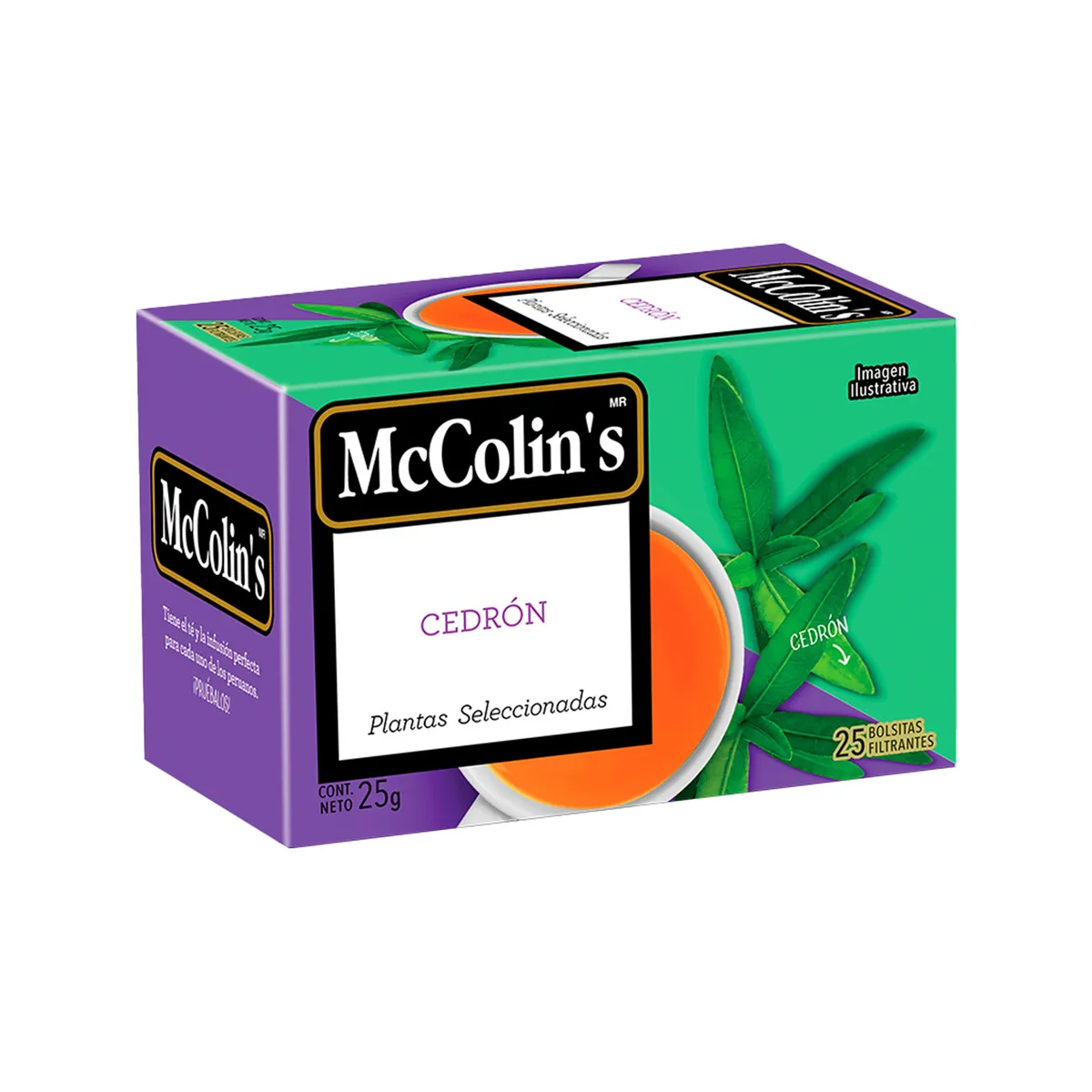 MC COLINS - Infusión McColins Cedrón Caja 25 Sobres