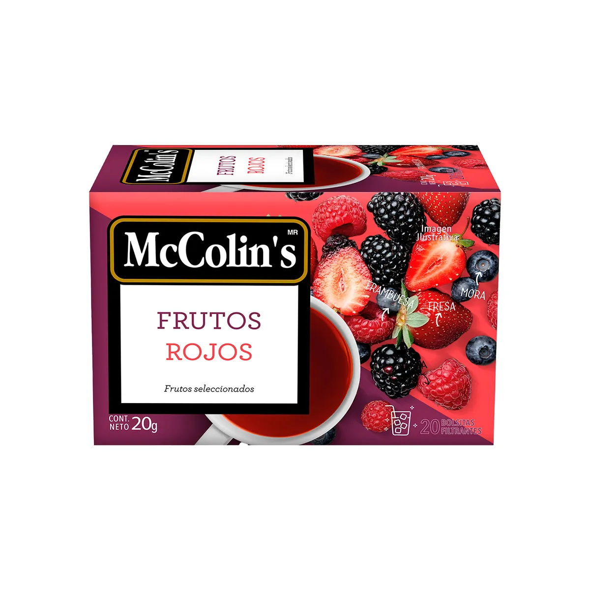 MC COLINS - Infusión McColins Frutos Rojos Caja 20 Sobres