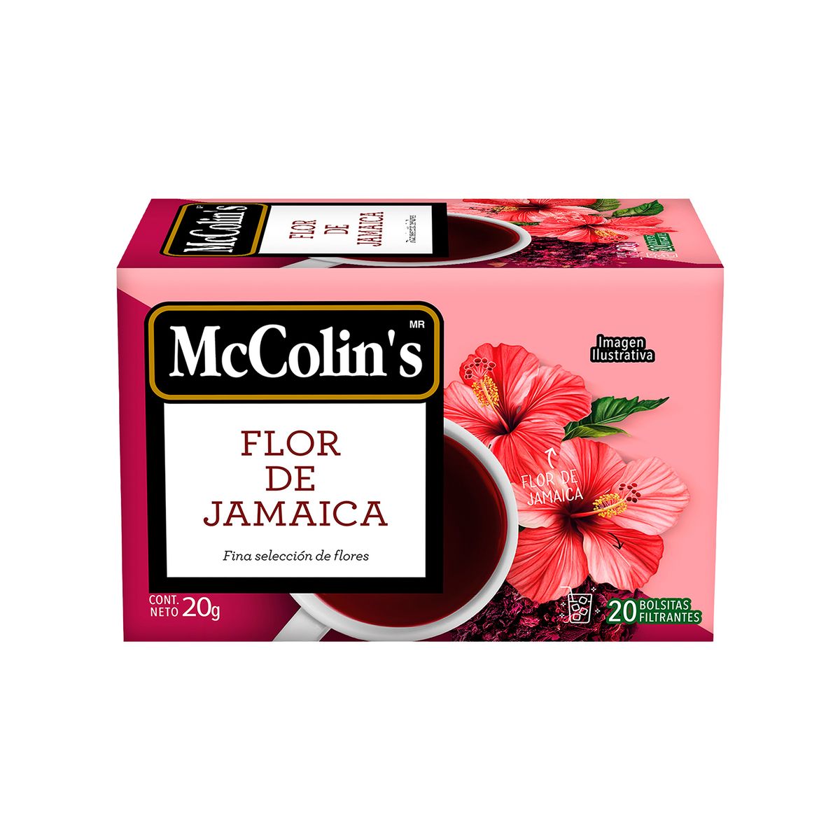 MC COLINS - Infusión McColins Flor de Jamaica Caja 20 Sobres