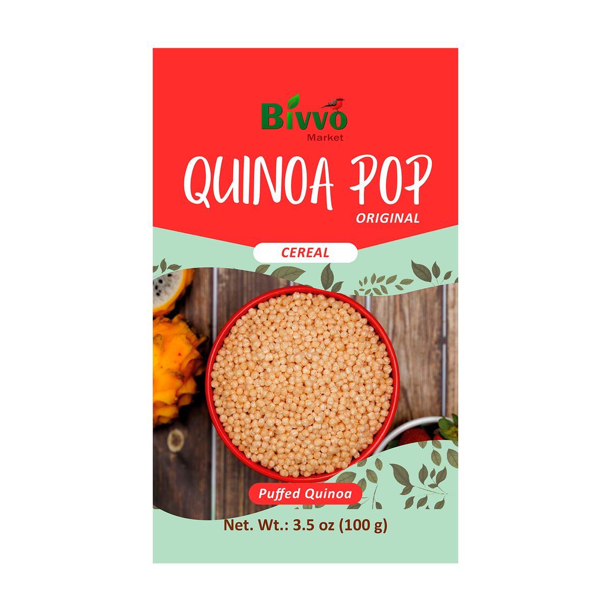  - Quinua Pop Original Bivvo Market Caja 100 g