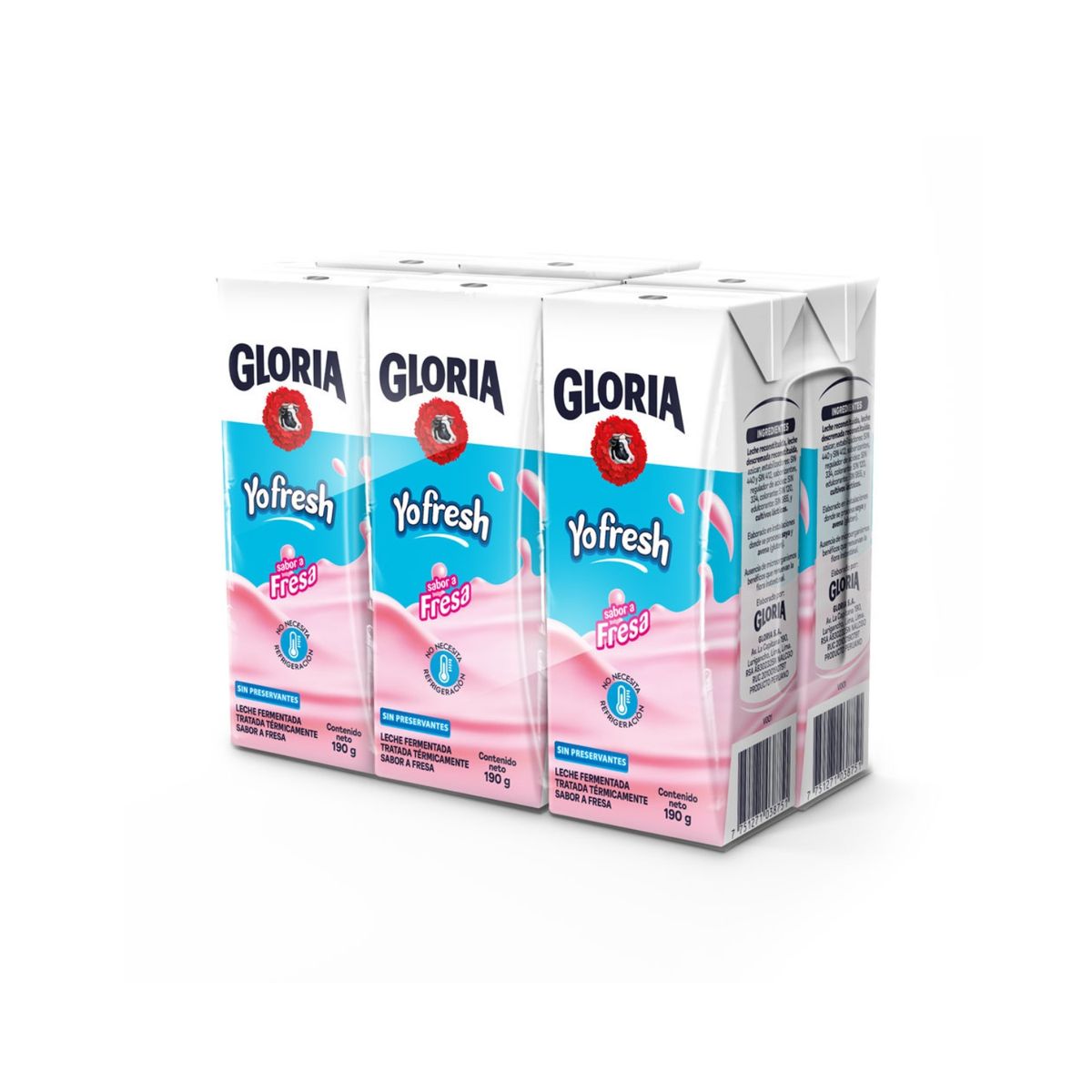 YOFRESH - Bebida Láctea Yofresh Sixpack Caja 190 g