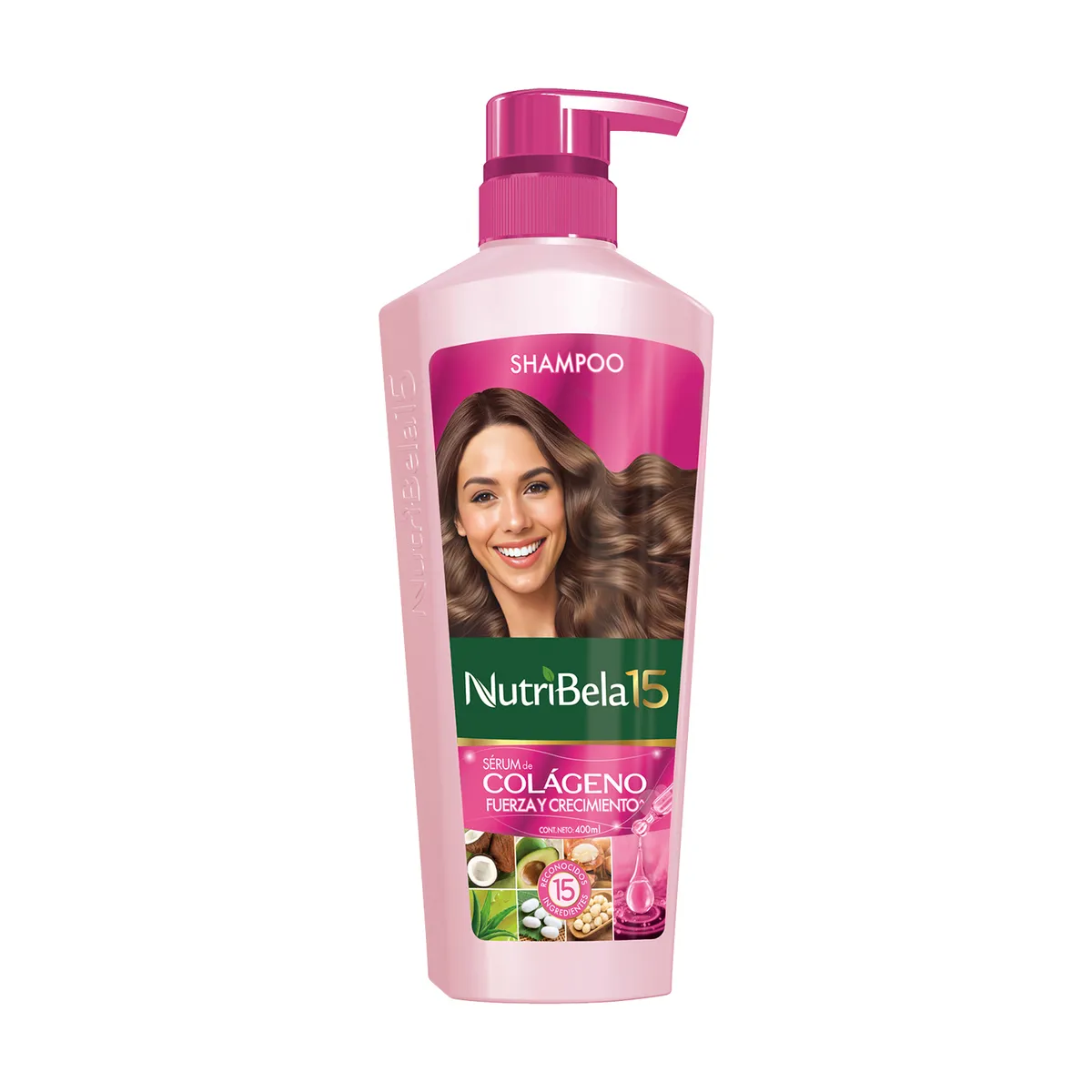 NUTRIBELA - Shampoo Nutribela Sérum de Colágeno Envase 400 mL