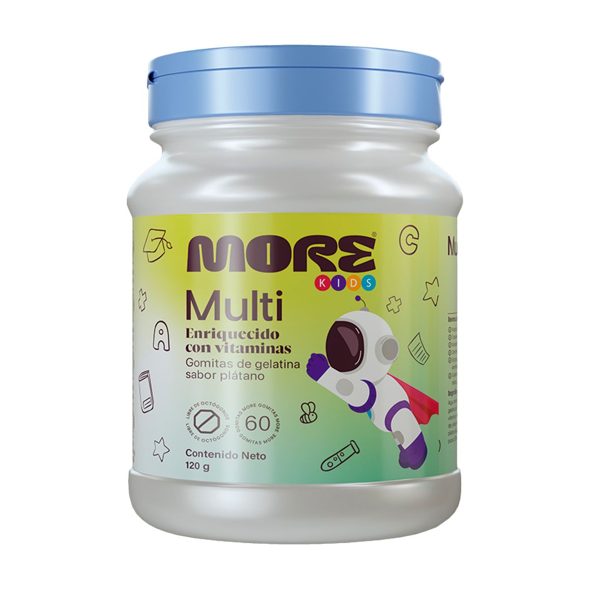 MORE - Gomitas Multivitamínicas Multi More Kids Envase 60 Und
