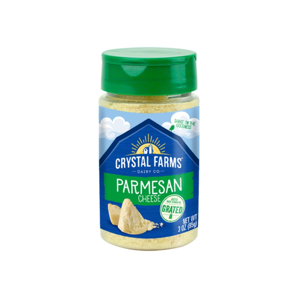 CRYSTAL FARMS - Queso Parmesano Grated Crystal Farms Envase 85 g
