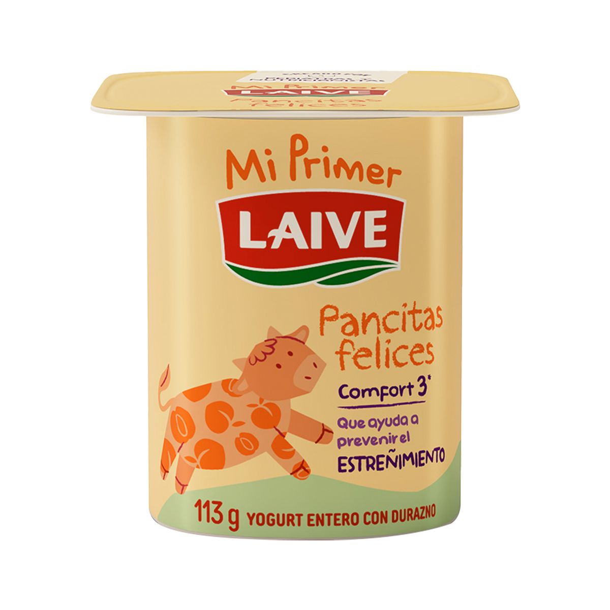 LAIVE - Yogurt Laive Pancitas Felices Durazno Envase 113 g