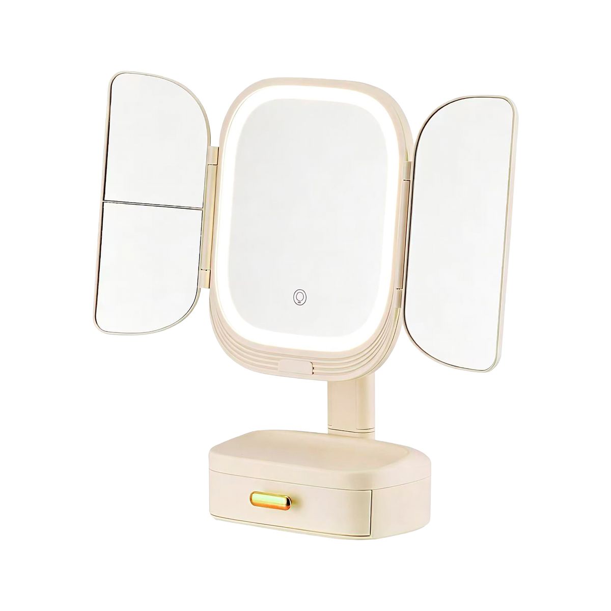 CASA JOVEN - Organizador Maquillaje Pie Ivory Espejo Y Luz Col Divinas