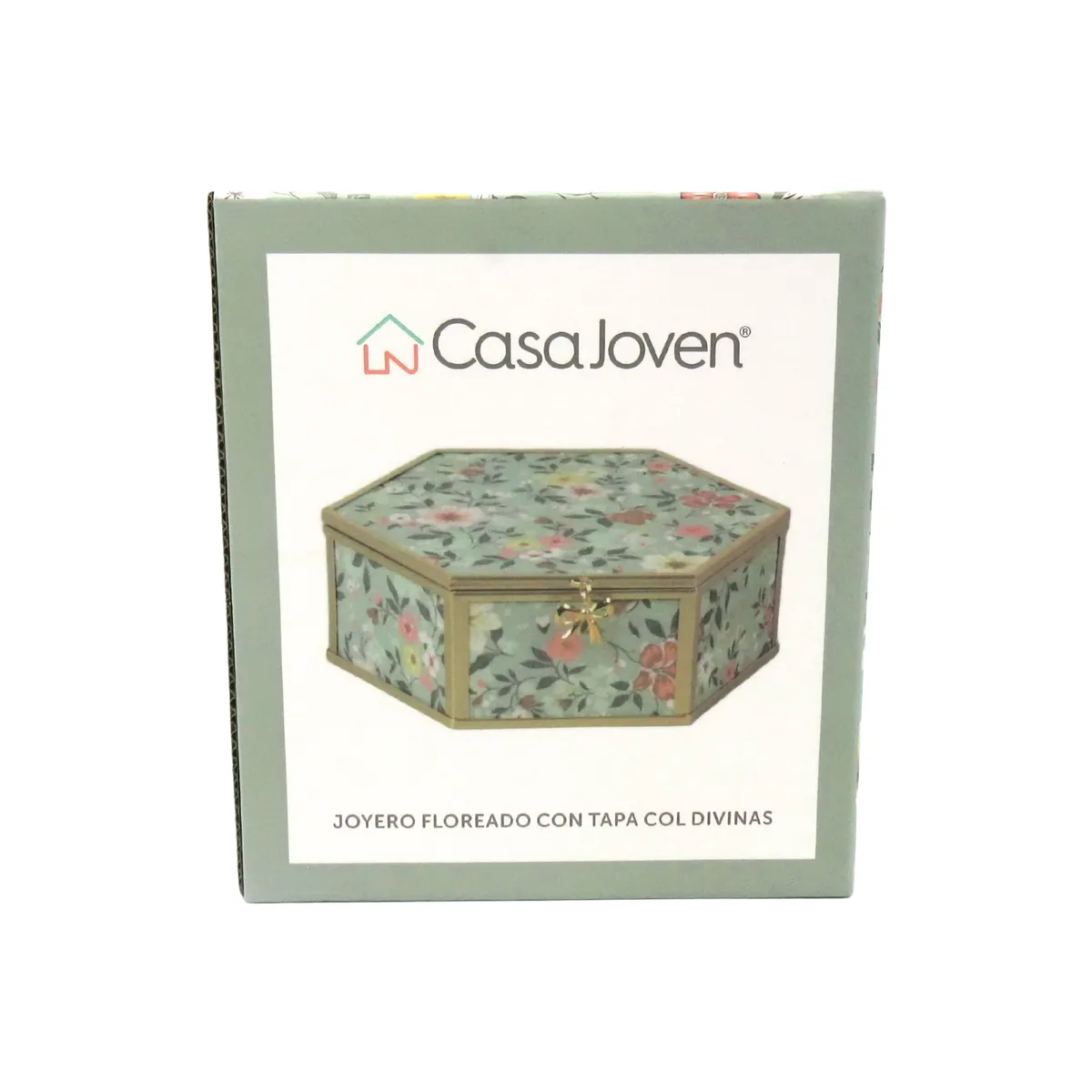 CASA JOVEN - Joyero Floreado Con Tapa Col Divinas