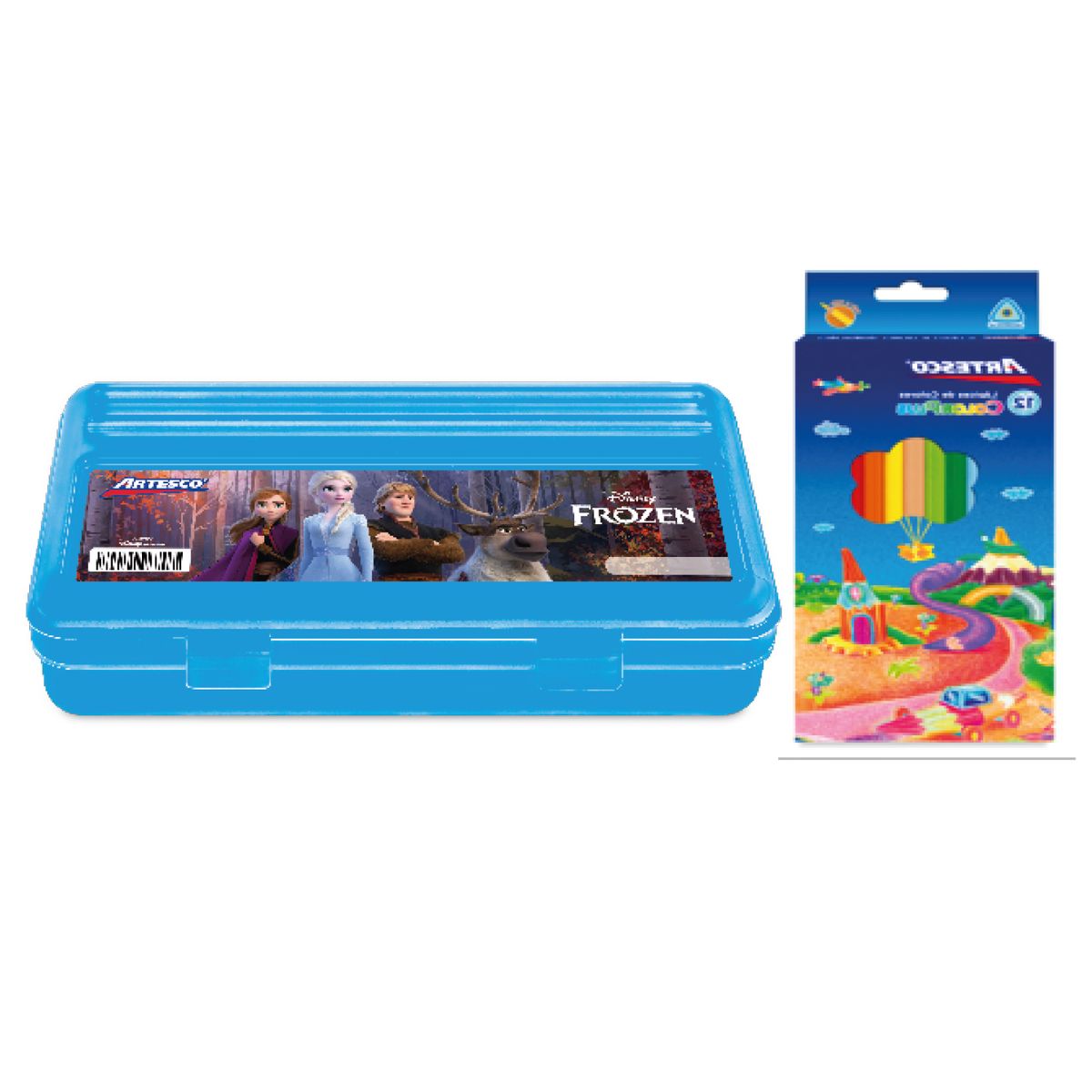 ARTESCO - Pack Big Box Frozen + Colores Largos x12