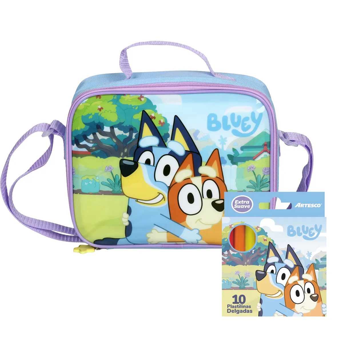ARTESCO - Lonchera Promocional + Plastilina Bluey 2026