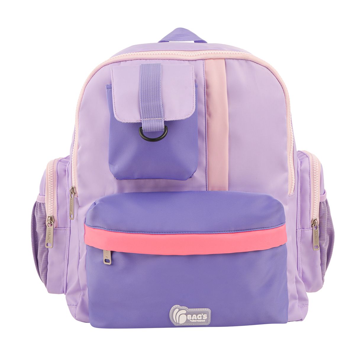 ARTESCO - Mochila Artesco Tricolor Lila/Rosado