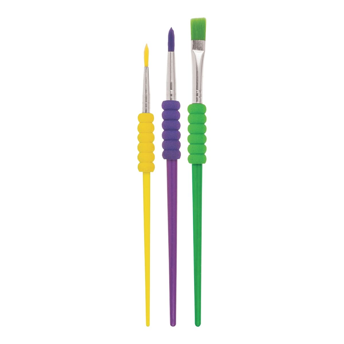  - Set de Pinceles Grip x3 (N° 2, 10 y 12)