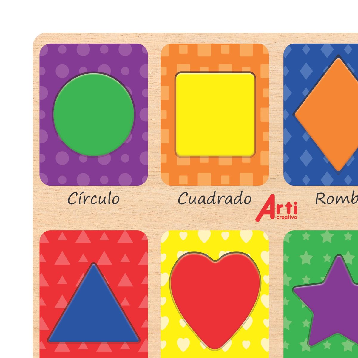  - Juego de Encaje Formas Geométricas 8 Piezas