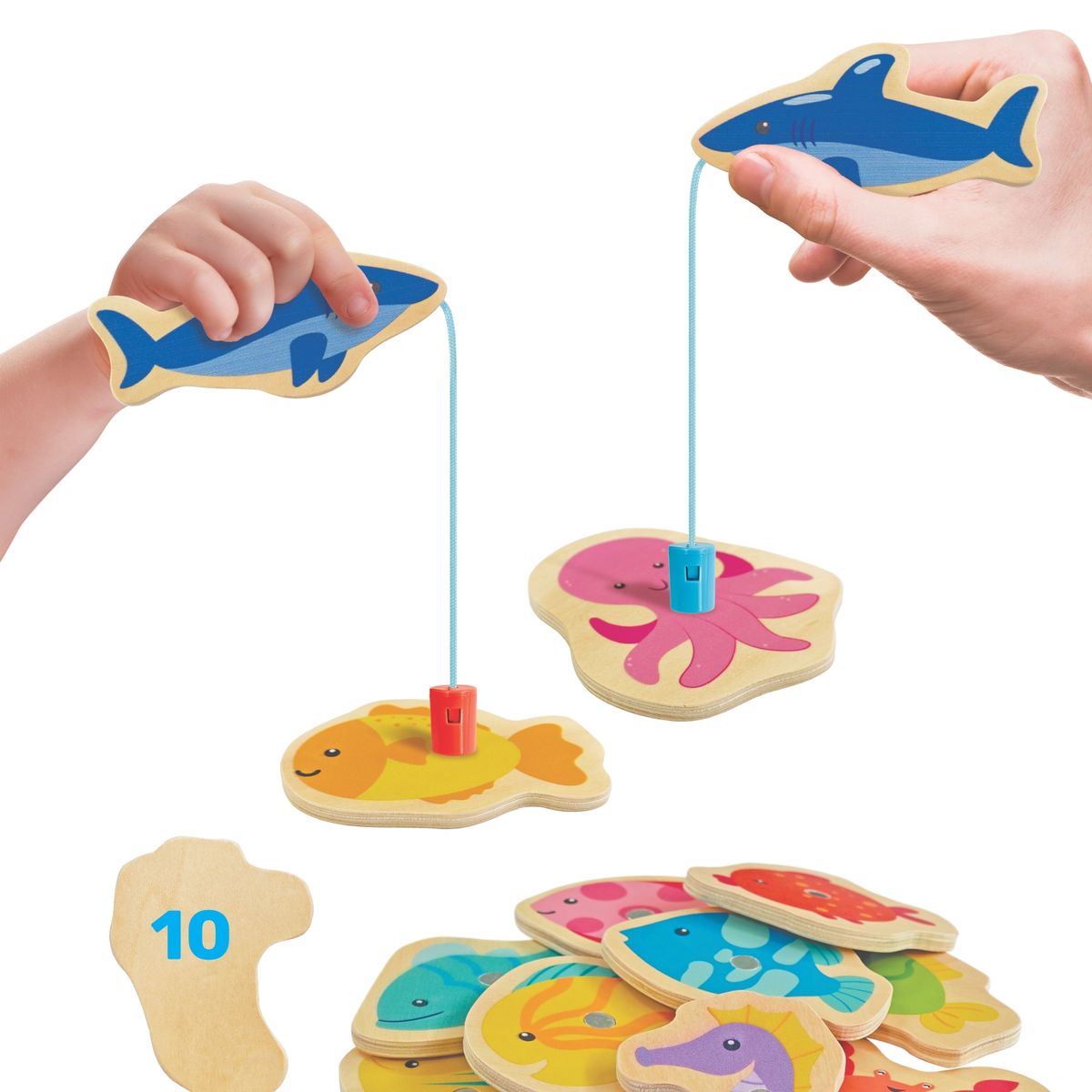  - Juego Pescando en el Mar 14 Piezas