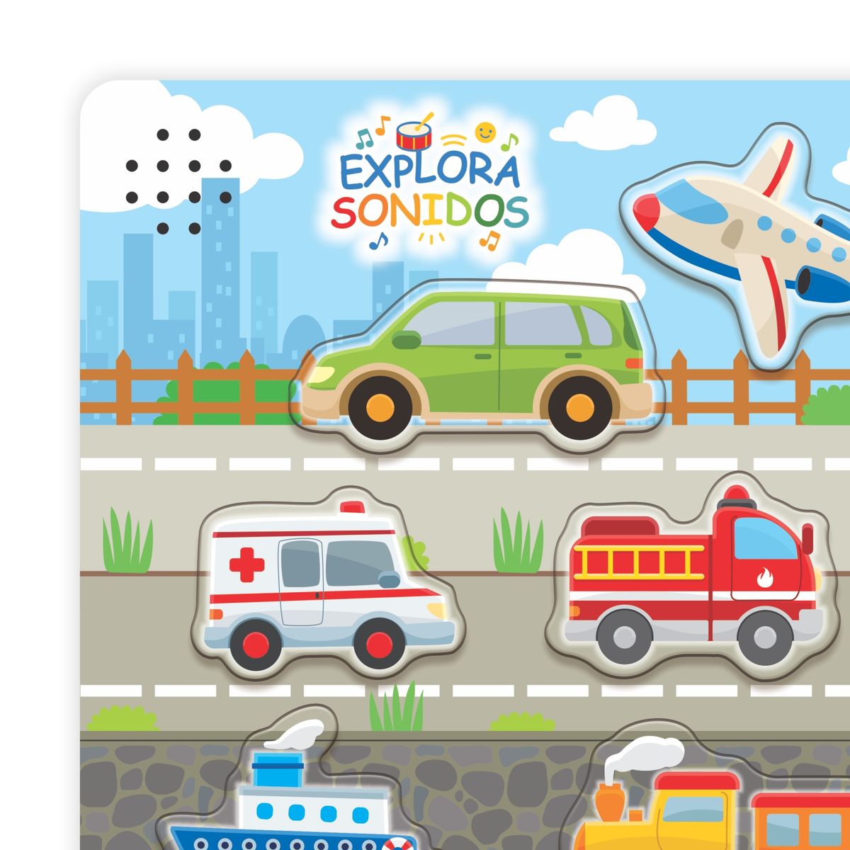  - Juego de Encaje Musical “Me Voy de Viaje” 6 Piezas