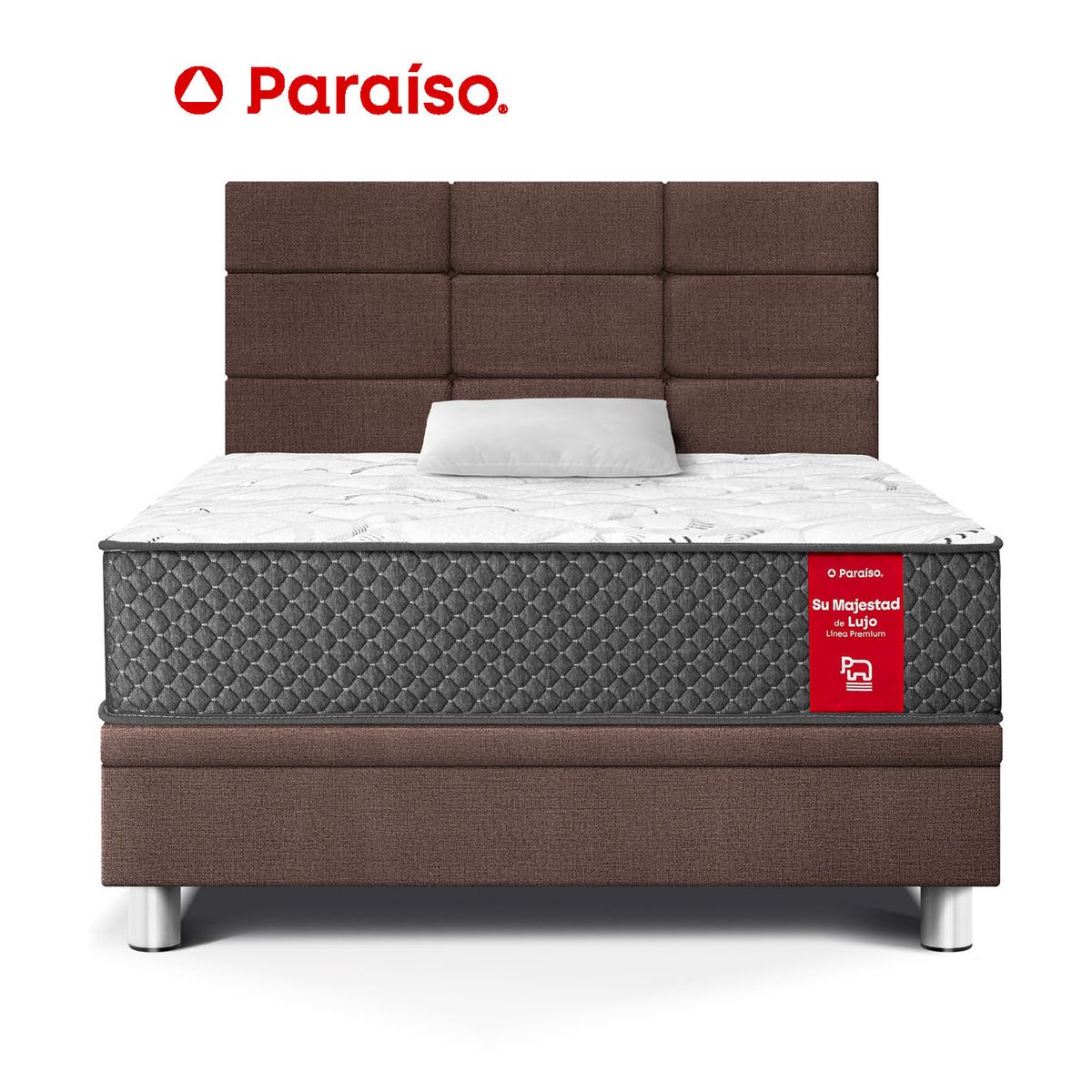 PARAISO - Dormitorio Boxet Blocks Su Majestad 1.5 Plz Ch