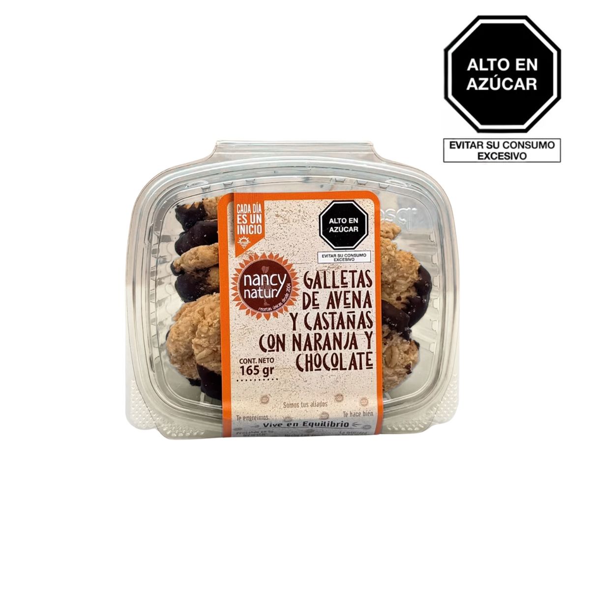 NANCY NATUR - Galletas Nancy Natur Avena Castañas Naranja Chocolate Empaque 165 g
