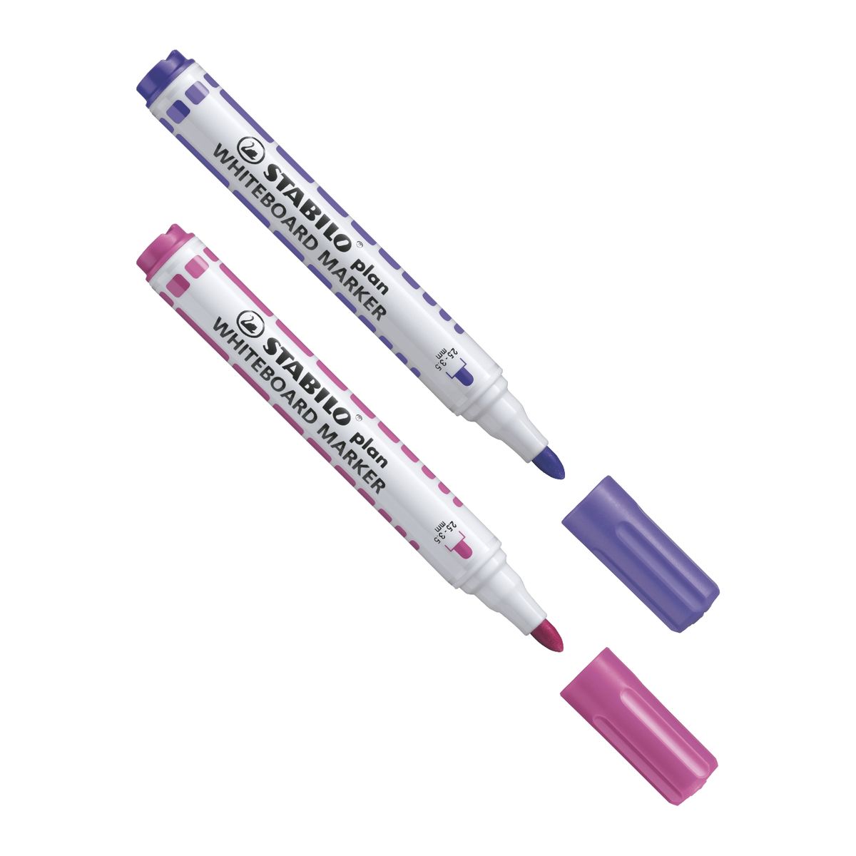  - Stabilo Plan Poly Morado/Fucsia 2 Und