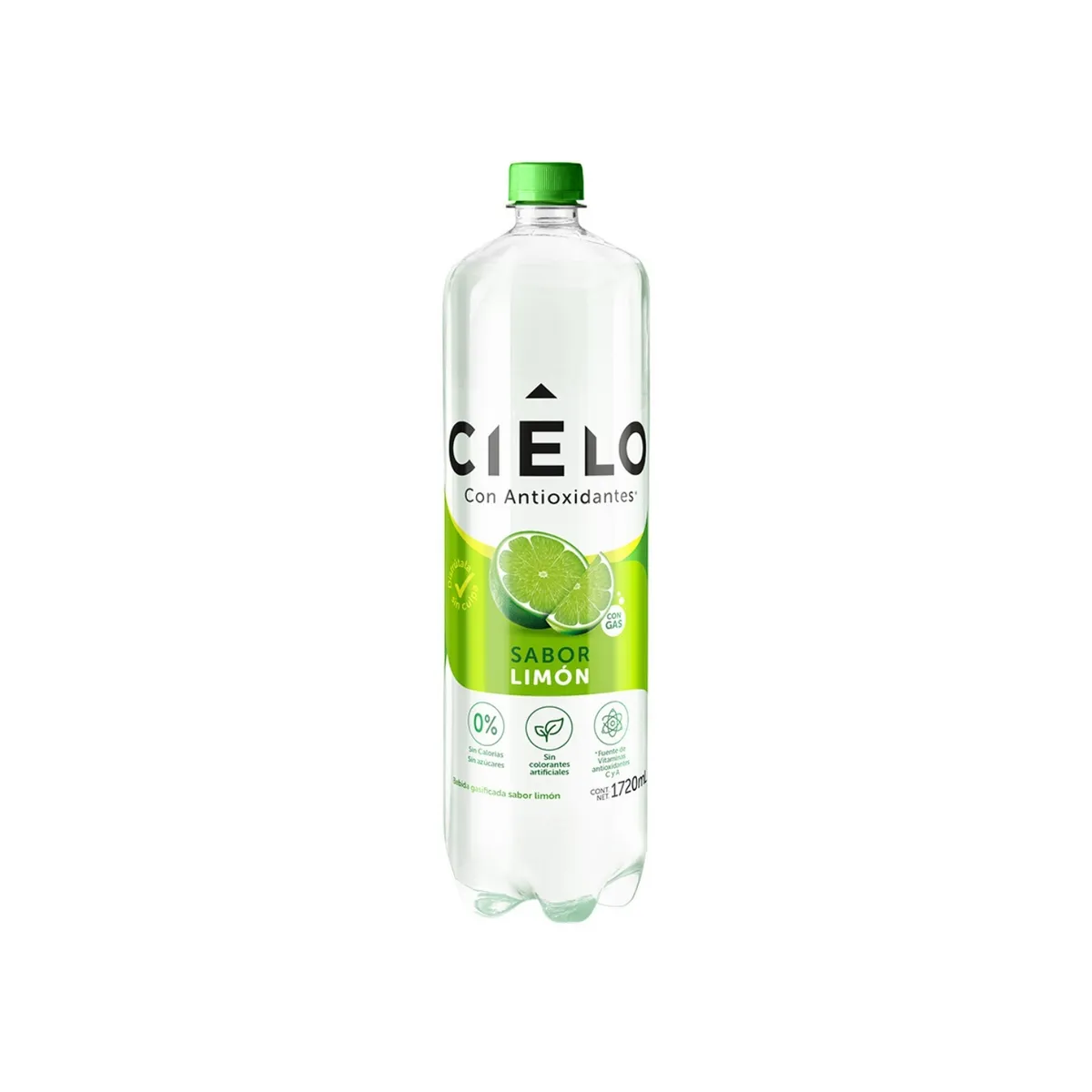 CIELO - Agua Saborizada Cielo Limón Botella 1.72 L