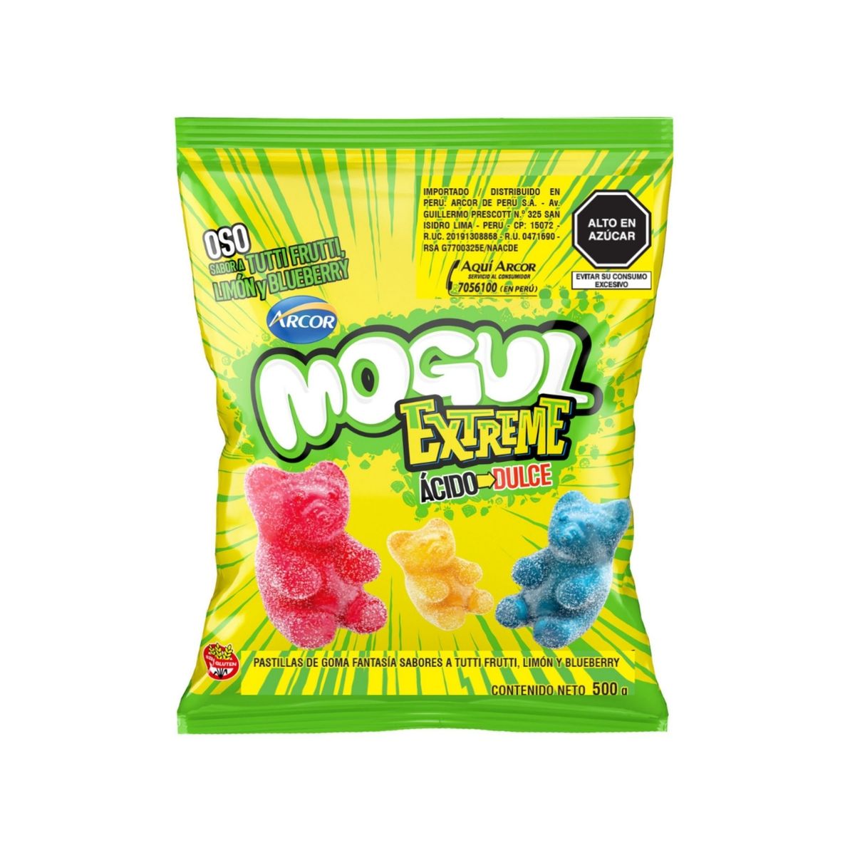 MOGUL - Gomitas Mogul Ositos Xtreme Bolsa 500 g