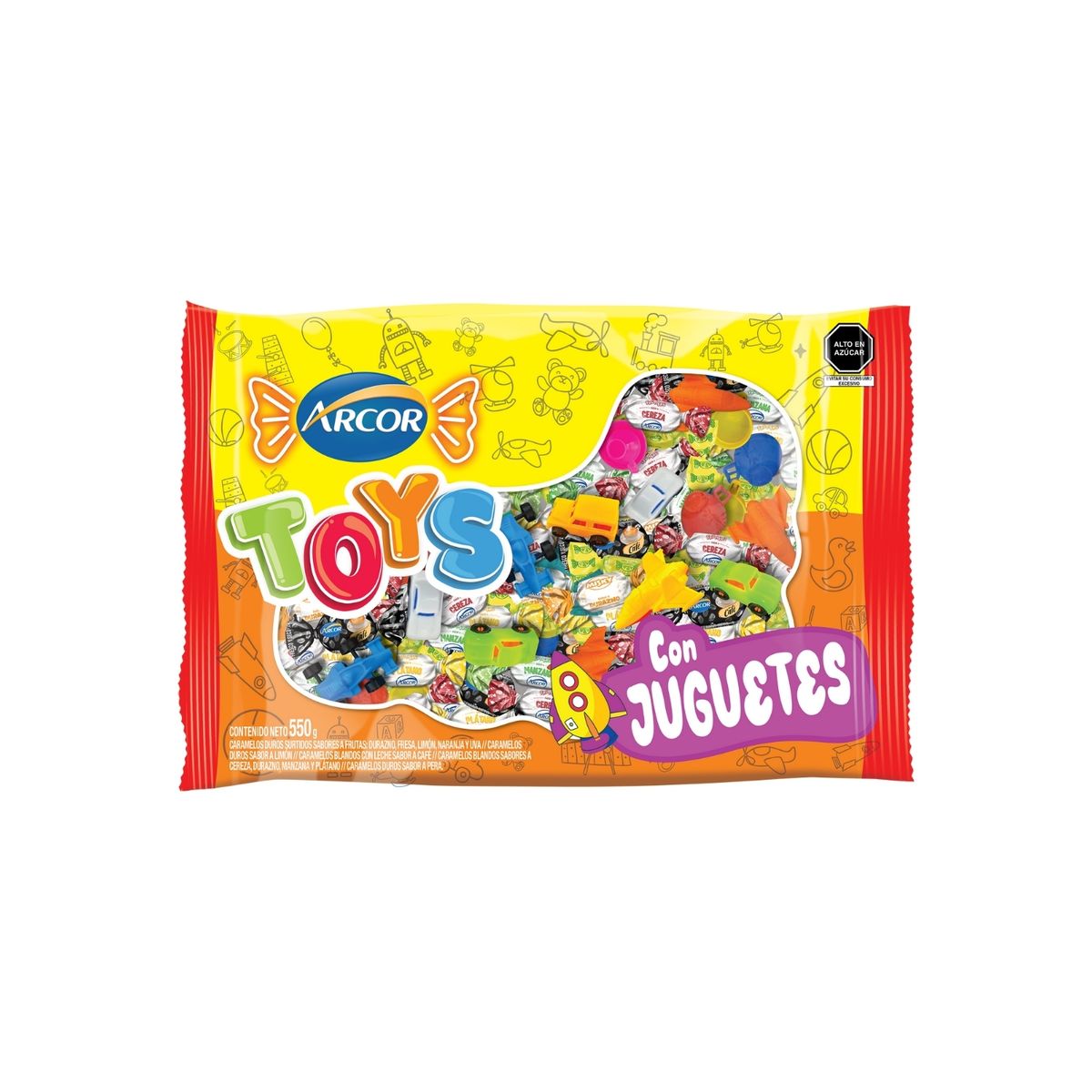ARCOR - Caramelos con Juguetes Bolsón Arcor Bolsa 550 g