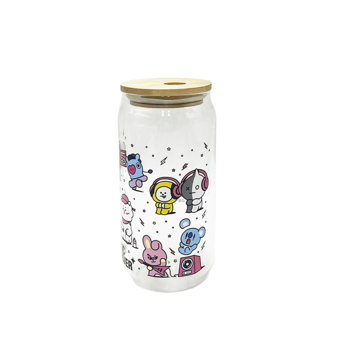 CASA JOVEN - Vaso con Tapa y Sorbete Casa Joven Vidrio BT21 570mL