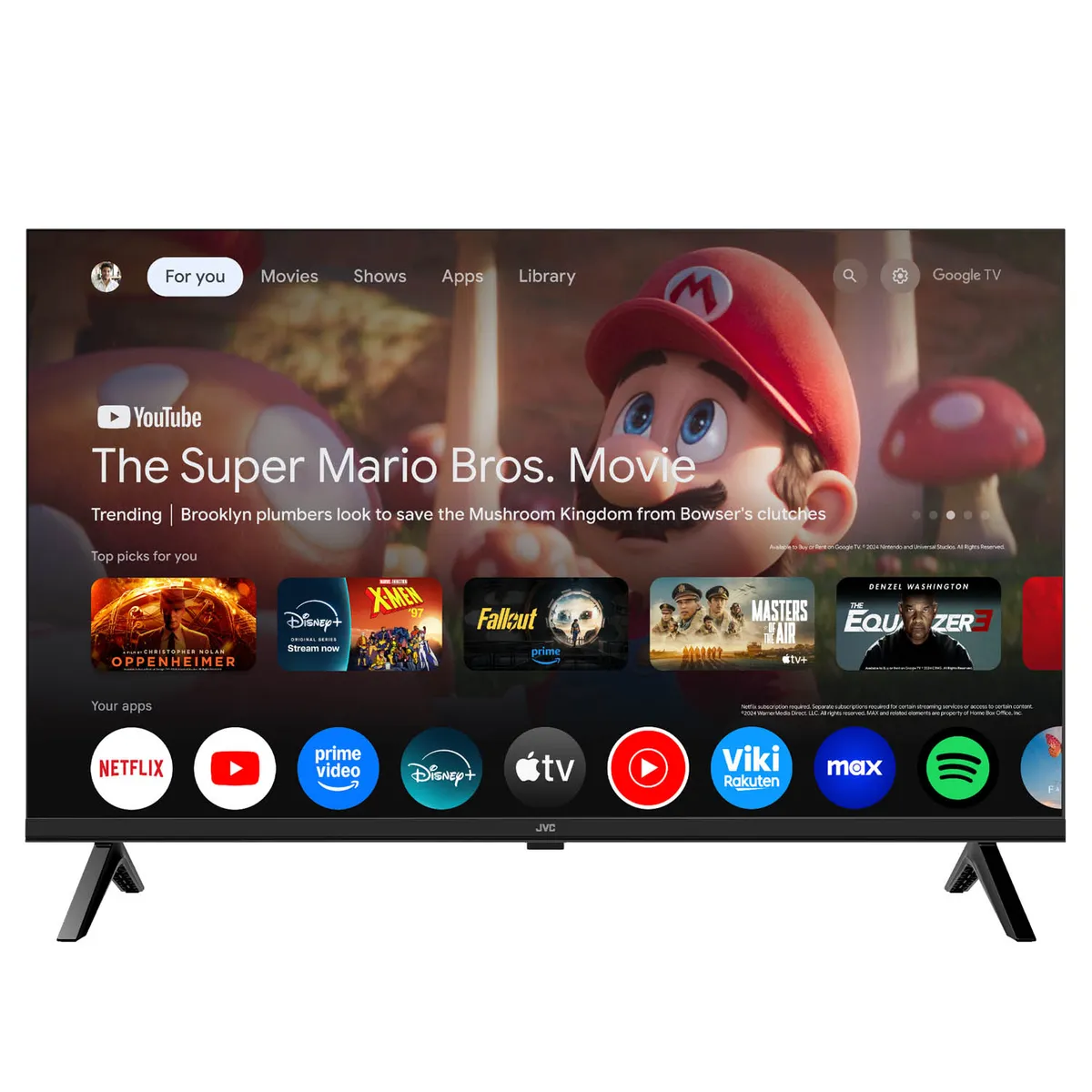 JVC - Televisor JVC 32'' QLED HD Google TV