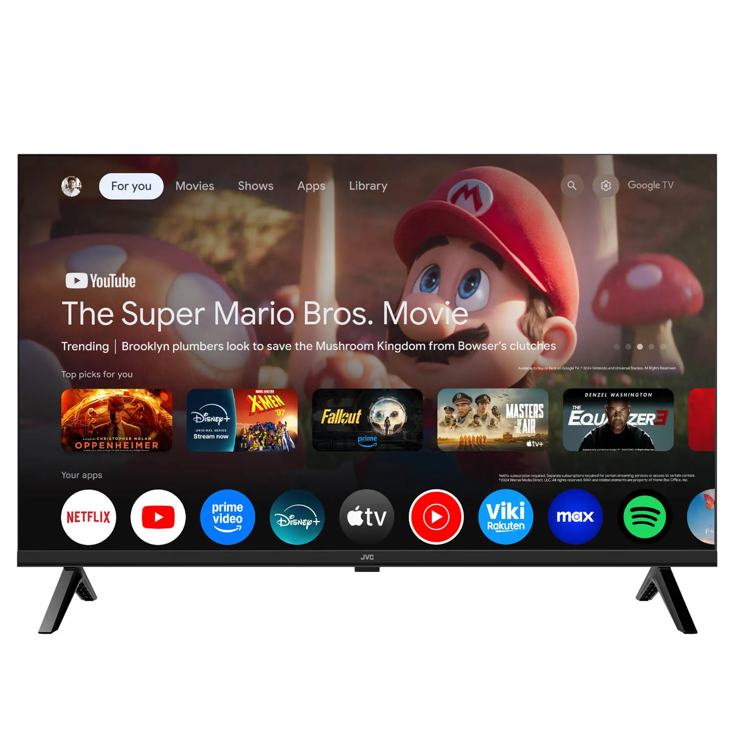 Televisor JVC 32'' QLED HD Google TV | Tottus Perú