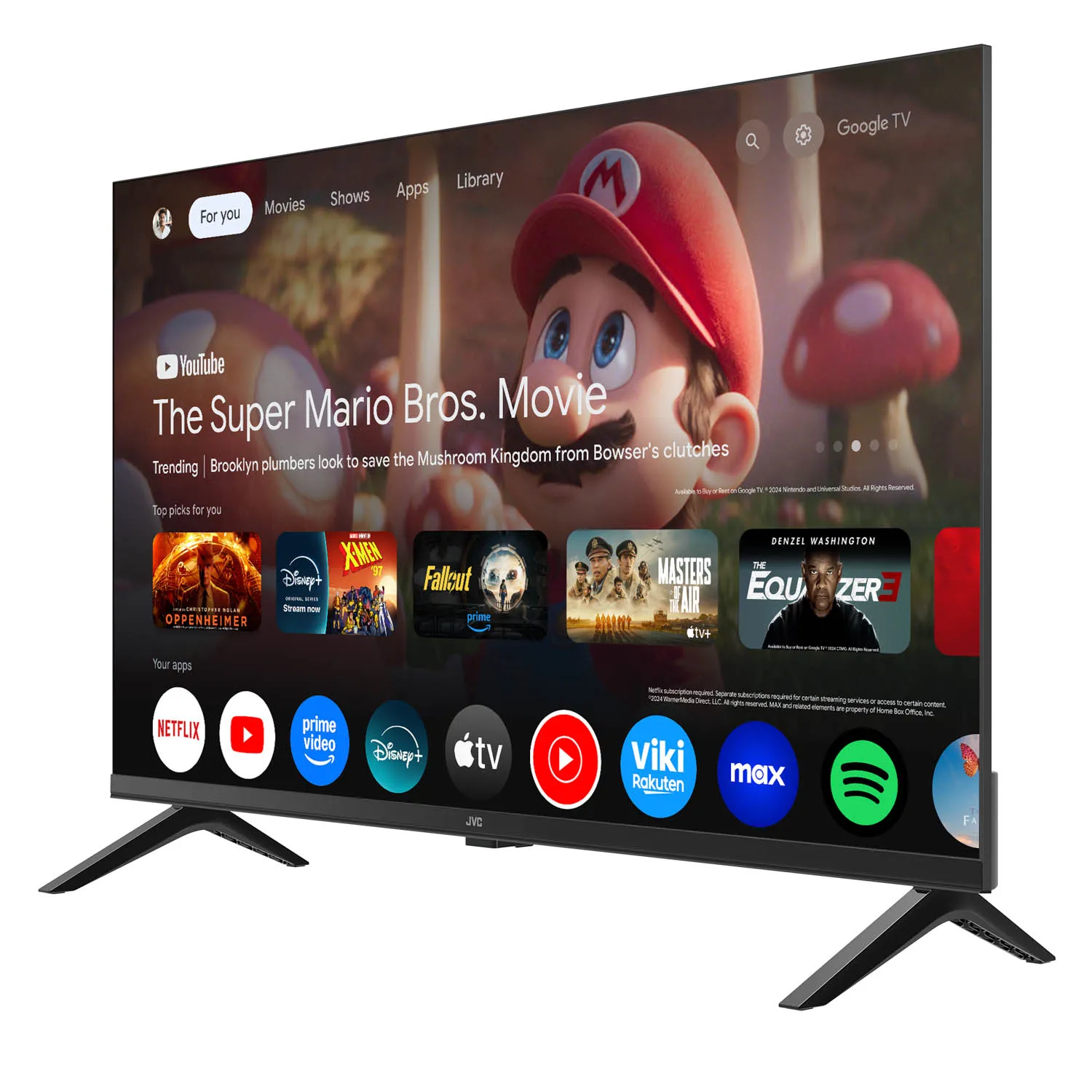 JVC Google TV 32インチ Televisor JVC 32'' QLED HD Google TV | Tottus Perú