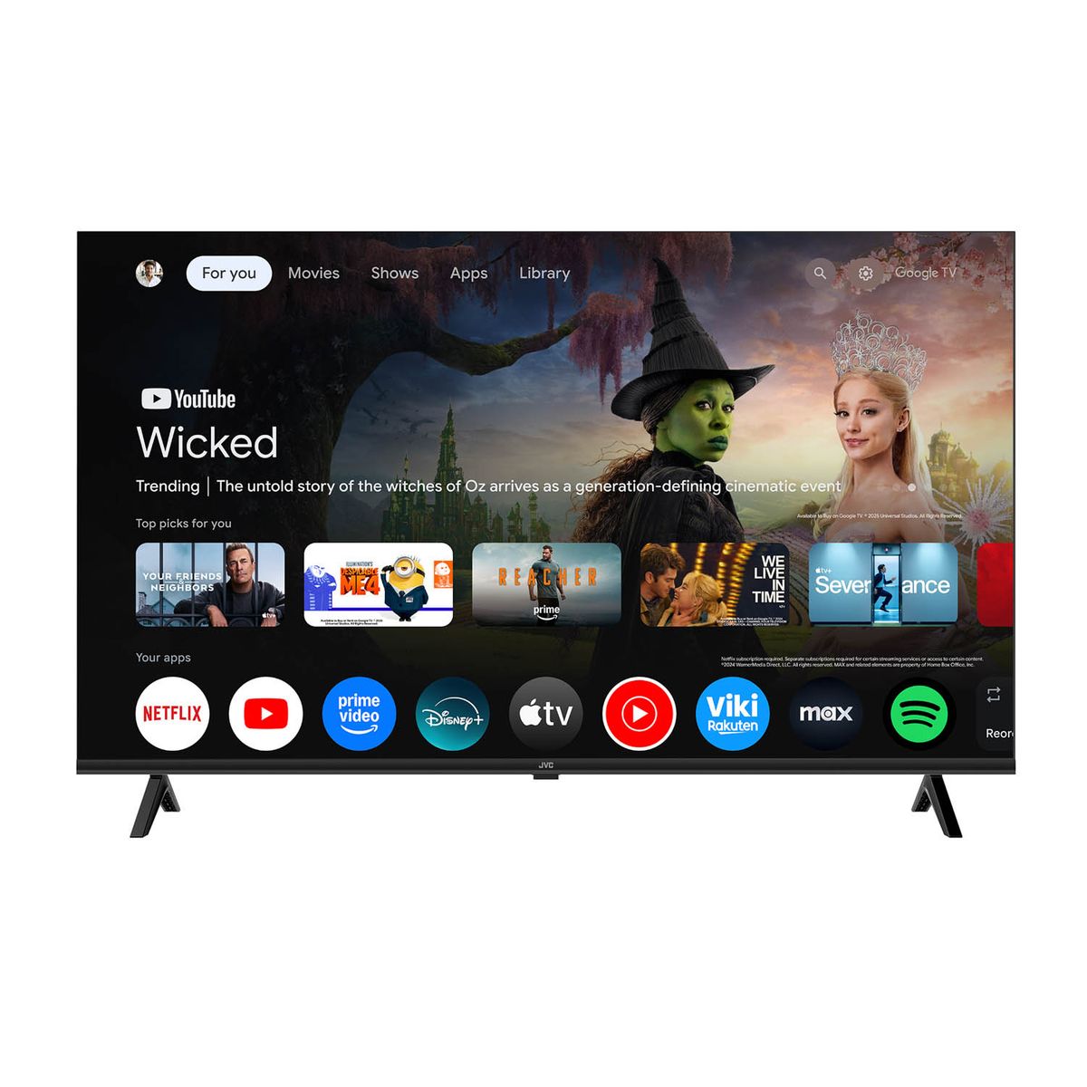 JVC - Televisor JVC 43'' QLED FHD Google TV