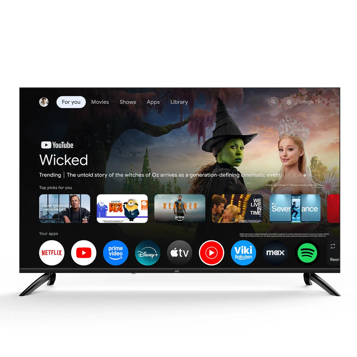 JVC - Televisor JVC 50'' QLED FHD Google TV