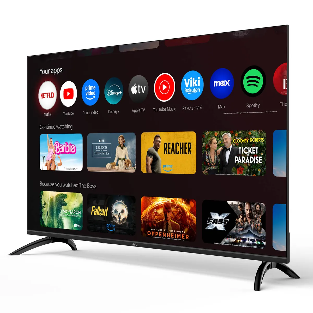 JVC - Televisor JVC 50'' QLED FHD Google TV