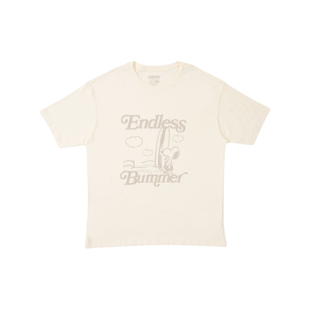 PEANUTS - Polo Manga Corta Oversize Mujer Snoopy