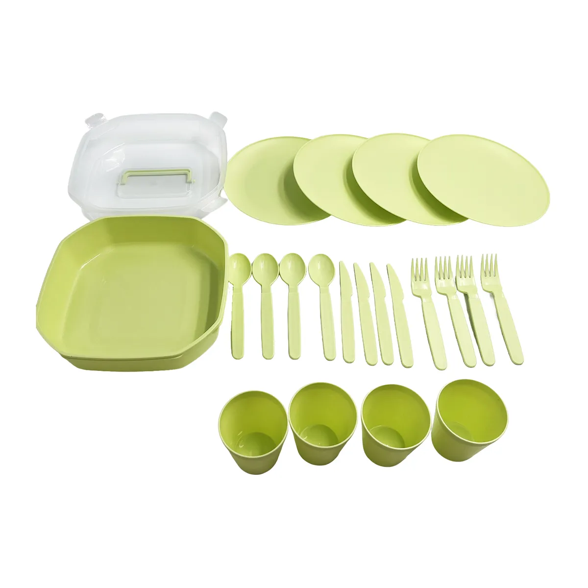 PROTRAIL - Set Vajilla de Camping 22 Piezas